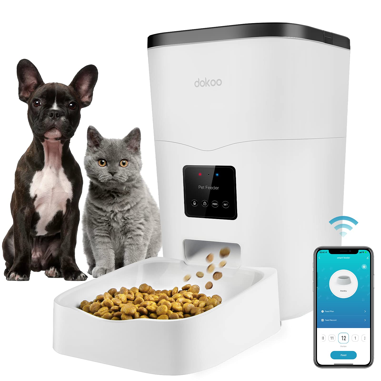 Automatic Automatic Pet Feeder Bowl Infrared Sensor Auto Open