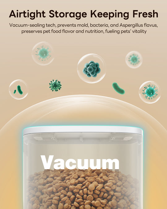 Dokoo Smart Vacuum Pet Feeder 15L Food Dispenser Vacuum Fresh