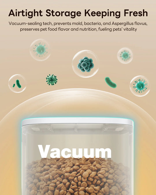 Automatic Dog Feeder 15L with Raised Bowl