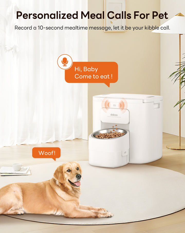 Curated visual reference: Visual Reference: Automatic Large Dog Feeder 15L With Bowl