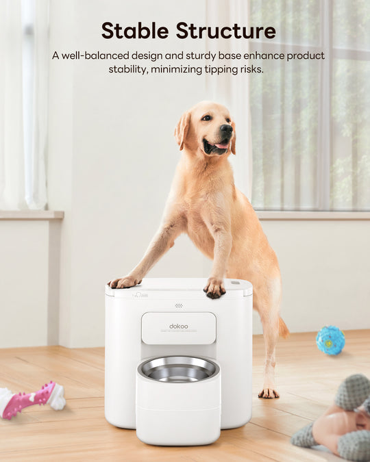 Dokoo Smart Vacuum Pet Feeder 15L Food Dispenser Stable Structure